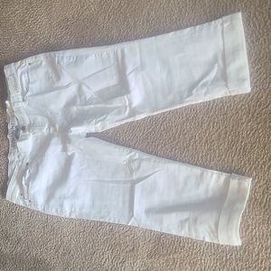 The pants are from New York and Company, size 16 white